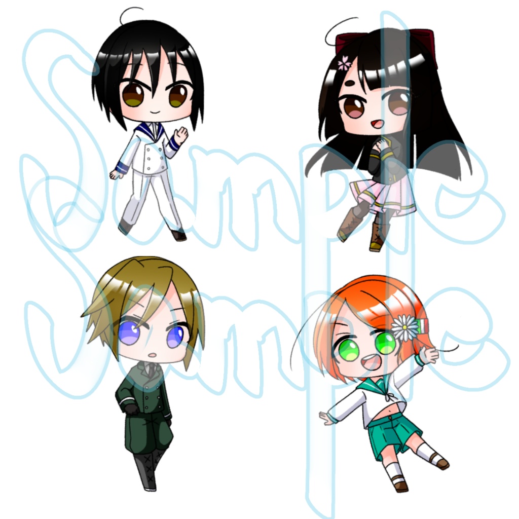 【アクリルキーホルダー】戦華繚乱【オリジナル】