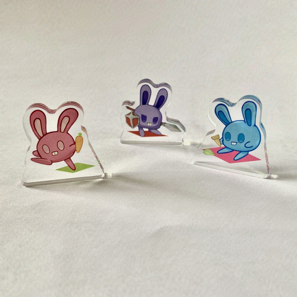 【自立アクリルスタンド】一頭身うさぎ