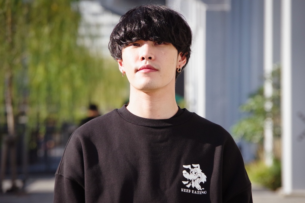 バゲ子&黒犬スウェット