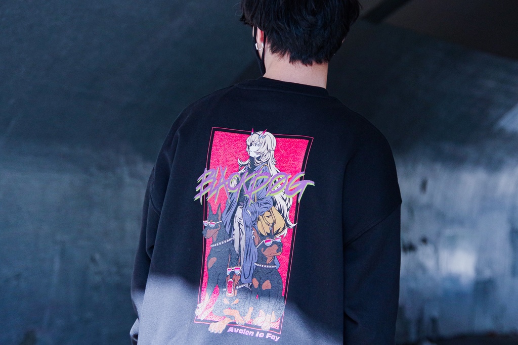 バゲ子&黒犬スウェット