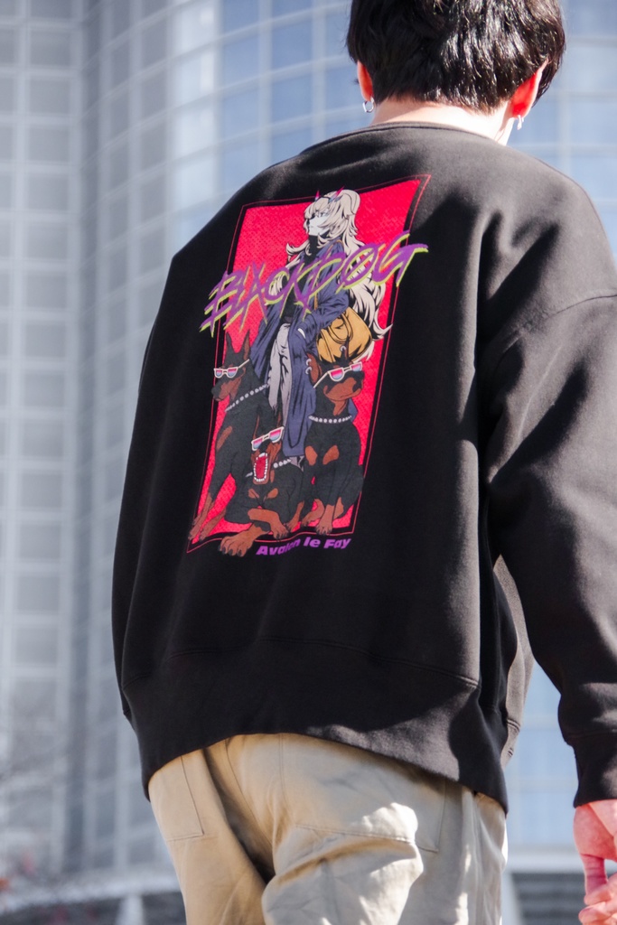 バゲ子&黒犬スウェット