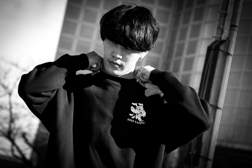 バゲ子&黒犬スウェット