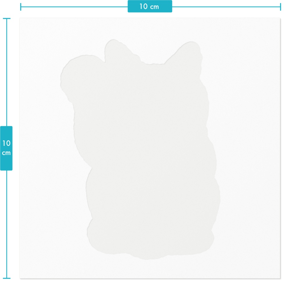 クロちゃんの招き猫ステッカー