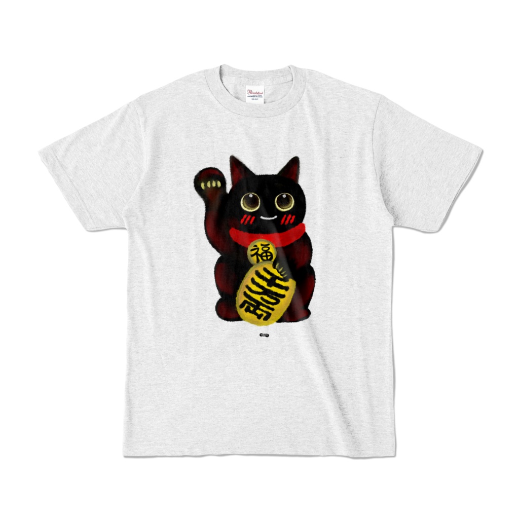 クロちゃん招き猫のT シャツ