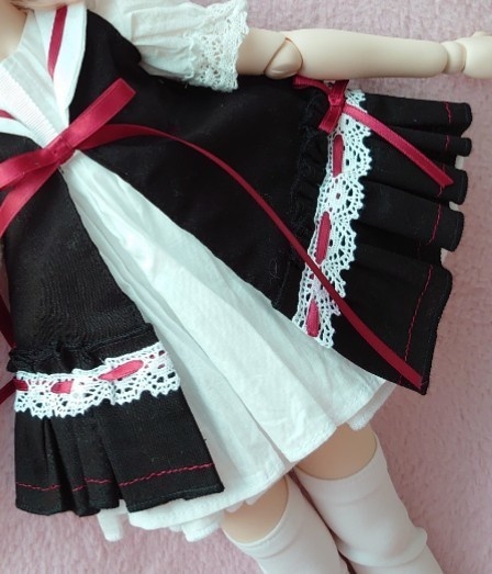 重ね着フリルセーラー服