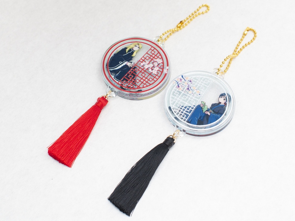 十二国記 2層アクリルキーホルダー 景麒/泰麒