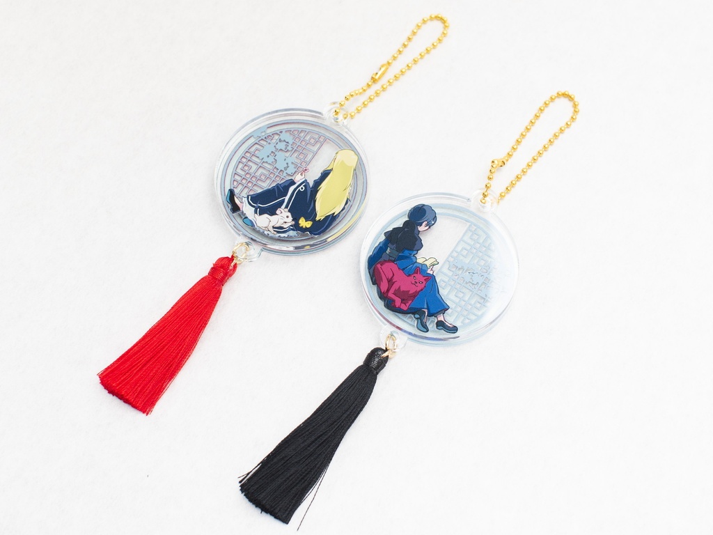 十二国記 2層アクリルキーホルダー 景麒/泰麒