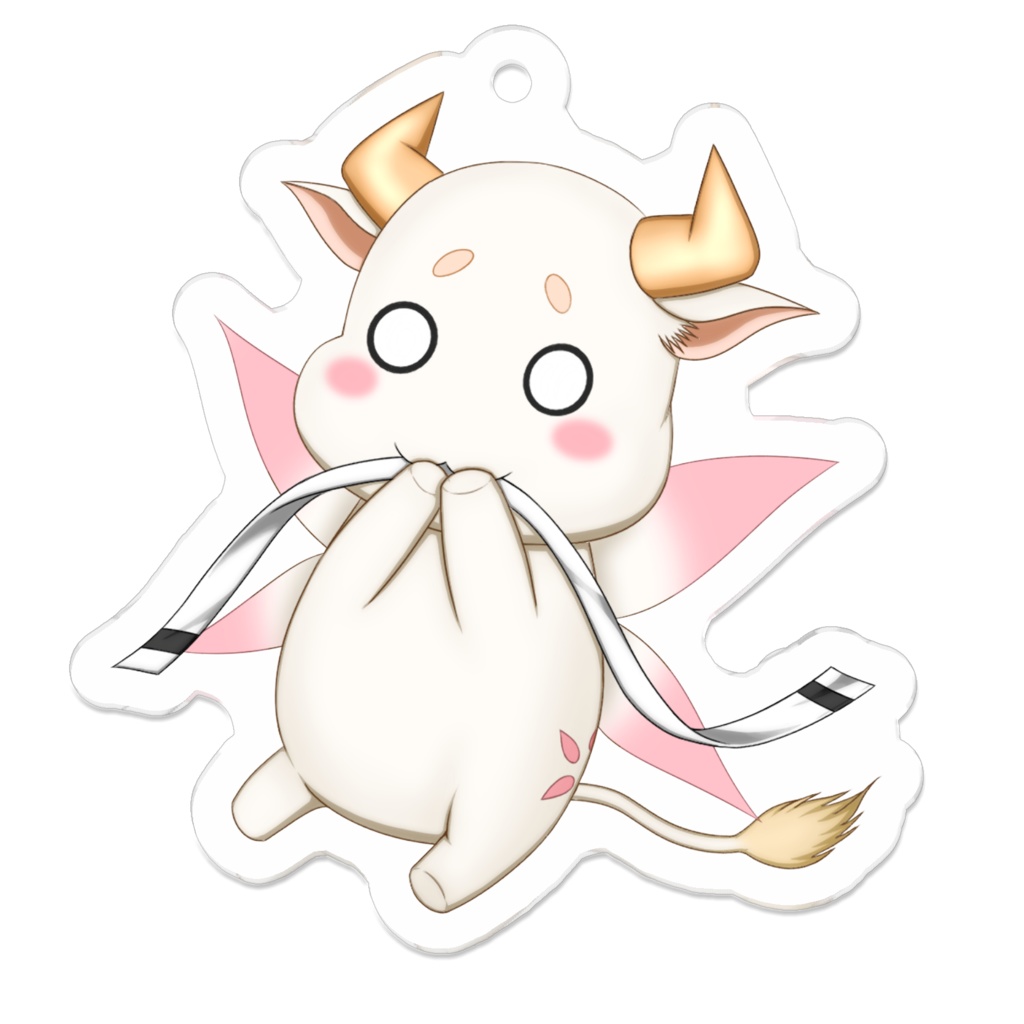 リボンはむはむ牛鬼アクリルキーホルダー