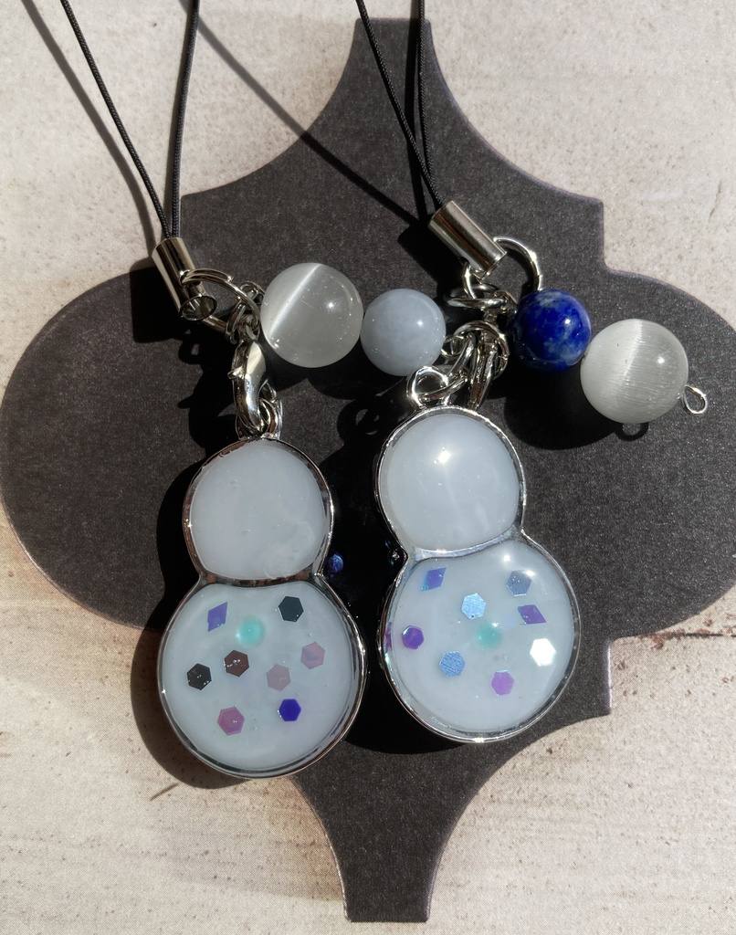 ゆきだるまLEストラップ③