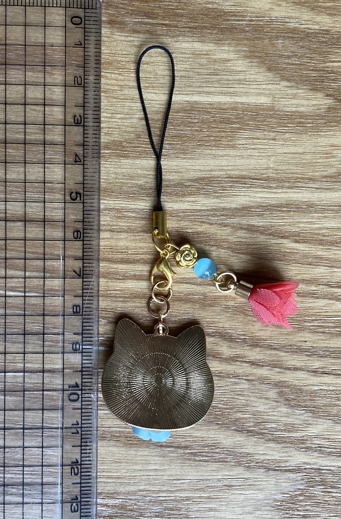 ドルタねこストラップ(花)