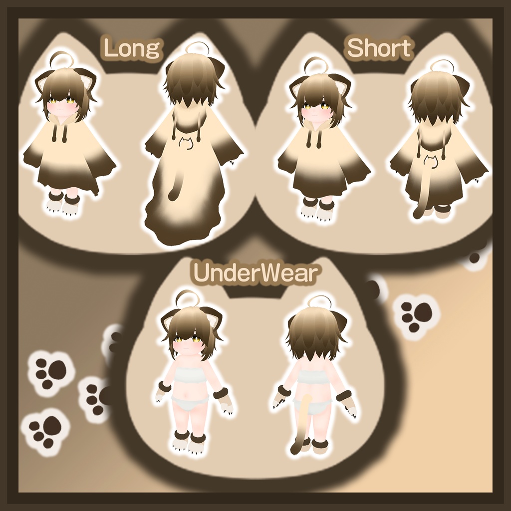 オリジナル3Dモデル『ねこめくじ』