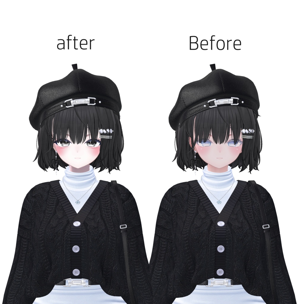 【 しお / Sio 専用 】sio Makeup Texture + Face Blendshape +おまけ(bonus)