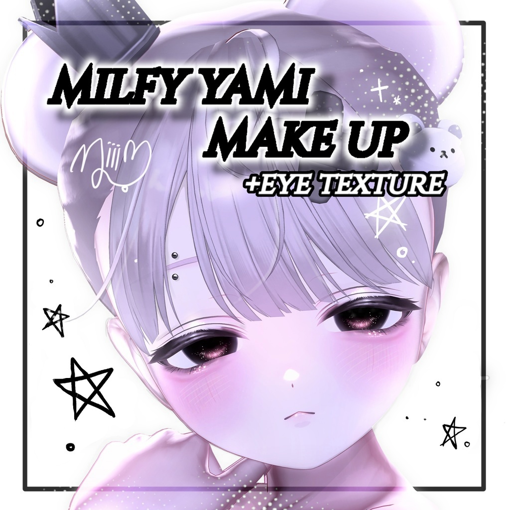 【 ミルフィ / Milfy 】Milfy Make up + eye texture🖤+お負けMake up