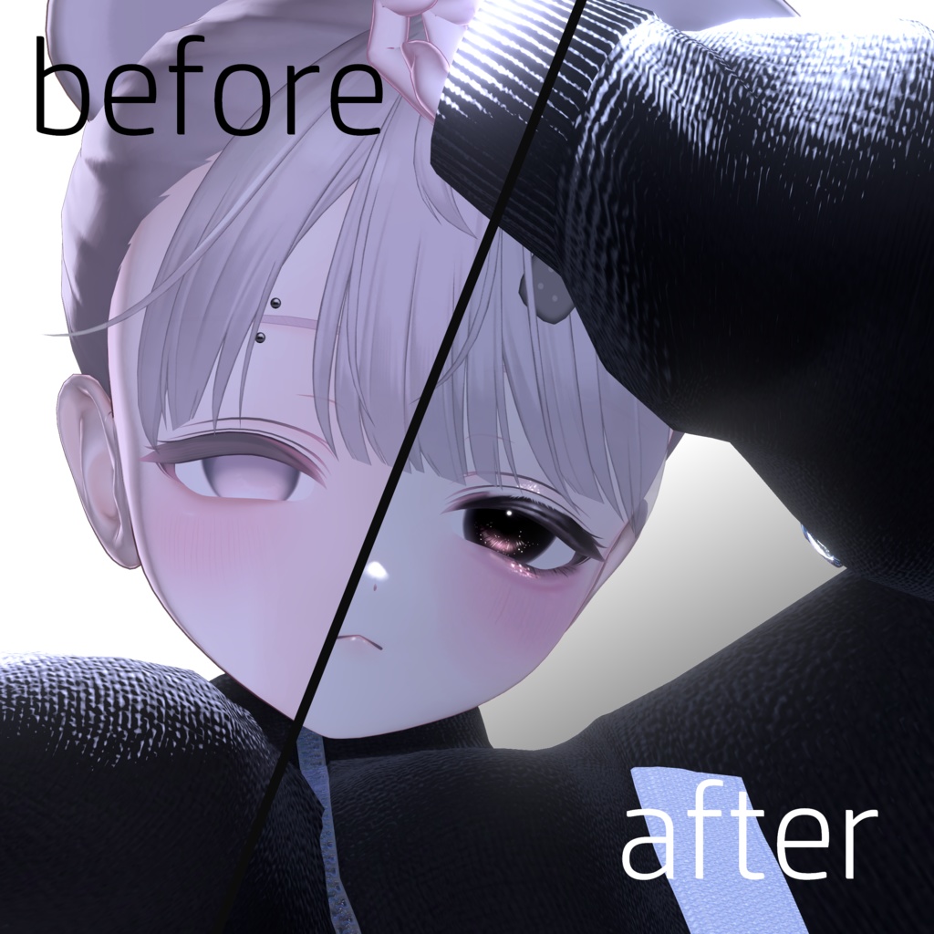 【 ミルフィ / Milfy 】Milfy Make up + eye texture🖤+お負けMake up