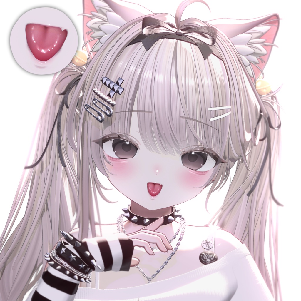 無料テクスチャ配布中!【輝夜 / kaguya】 kaguya make up & blend shape & Post Processing+omake🤎🪽