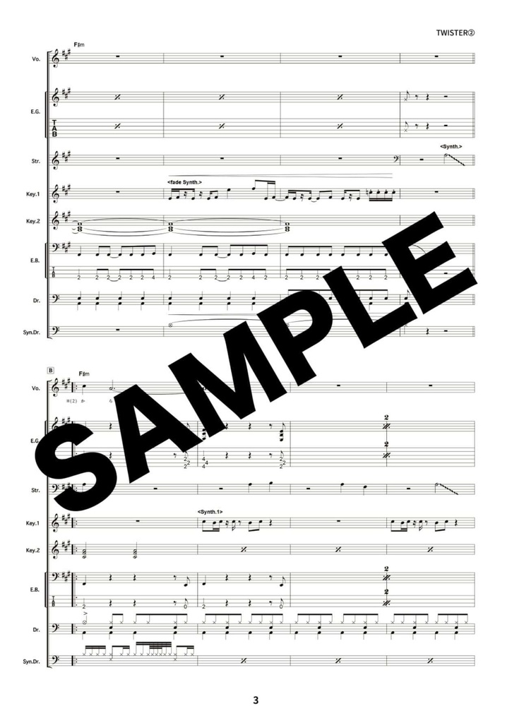 OOPTH / BAND PIECE (バンドスコア)