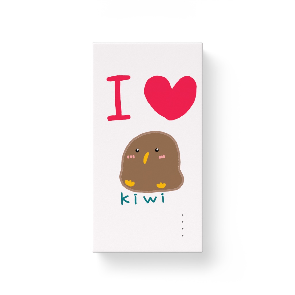 モバイルバッテリー　I Love Kiwi