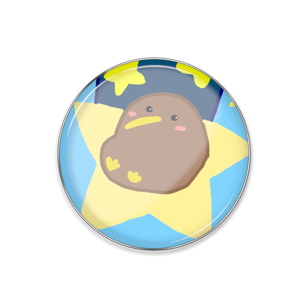 ピンバッジ キーウィ星からやってきたキーウィ