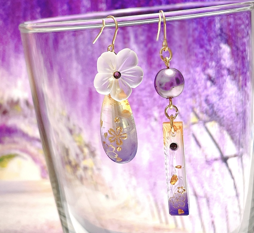 ~しぐれ金桜~ へし切長谷部 耳飾り