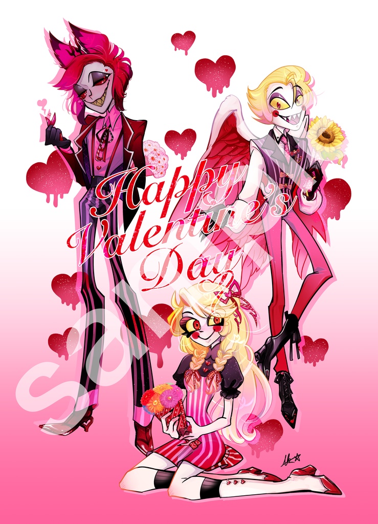 HazbinHotel Valentine's day A4クリアファイル