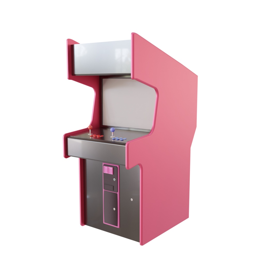 レトロゲーム筐体 3D素材 (.obj )