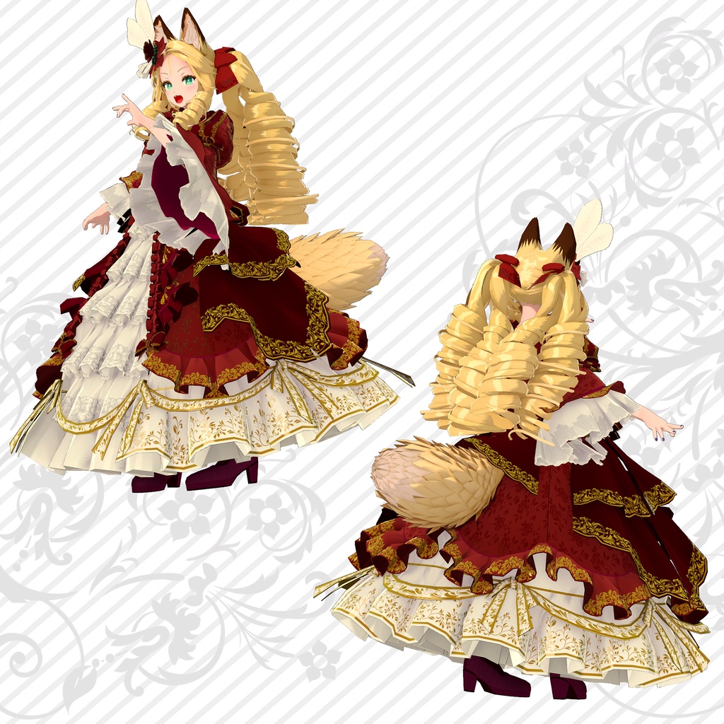 オリジナル3Dモデル「西園寺まりや」