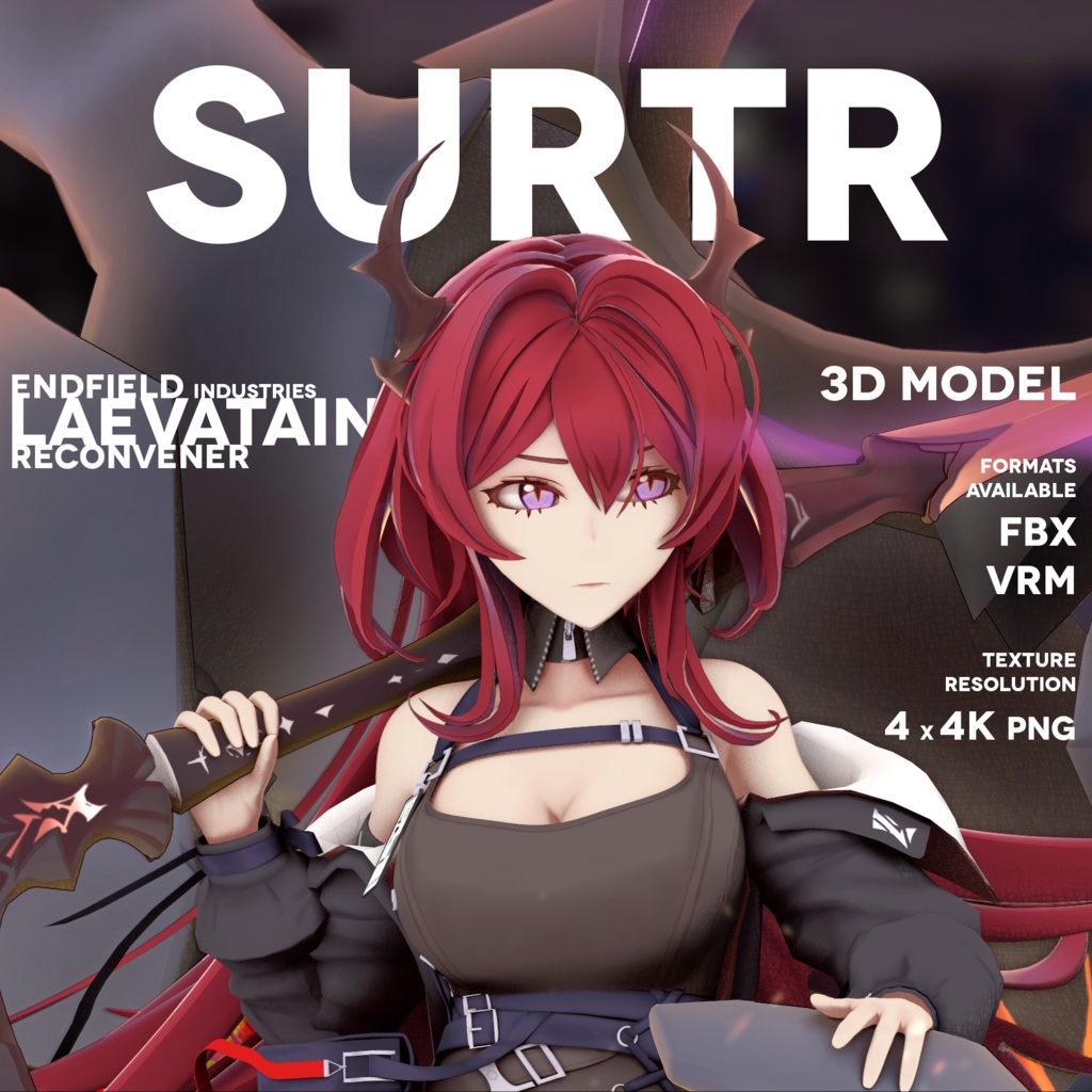 Arknights - Surtr / アークナイツ - スルト - FBX + VRM