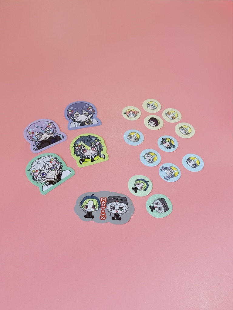 ただ配12頒布 アクリルキーホルダー、ステッカー