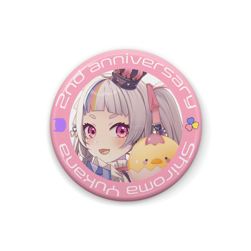 2周年グッズ缶バッジ