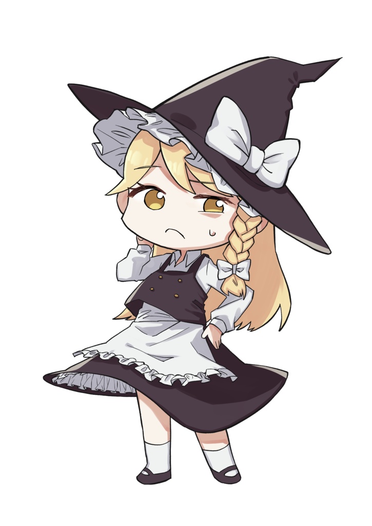 霧雨魔理沙立ち絵フリー素材