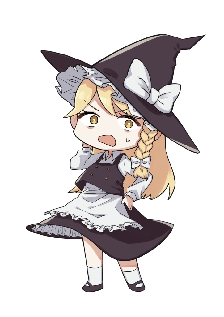 霧雨魔理沙立ち絵フリー素材