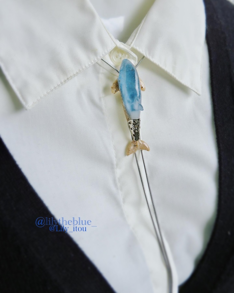 【オルカのループタイ〜星空/海〜】