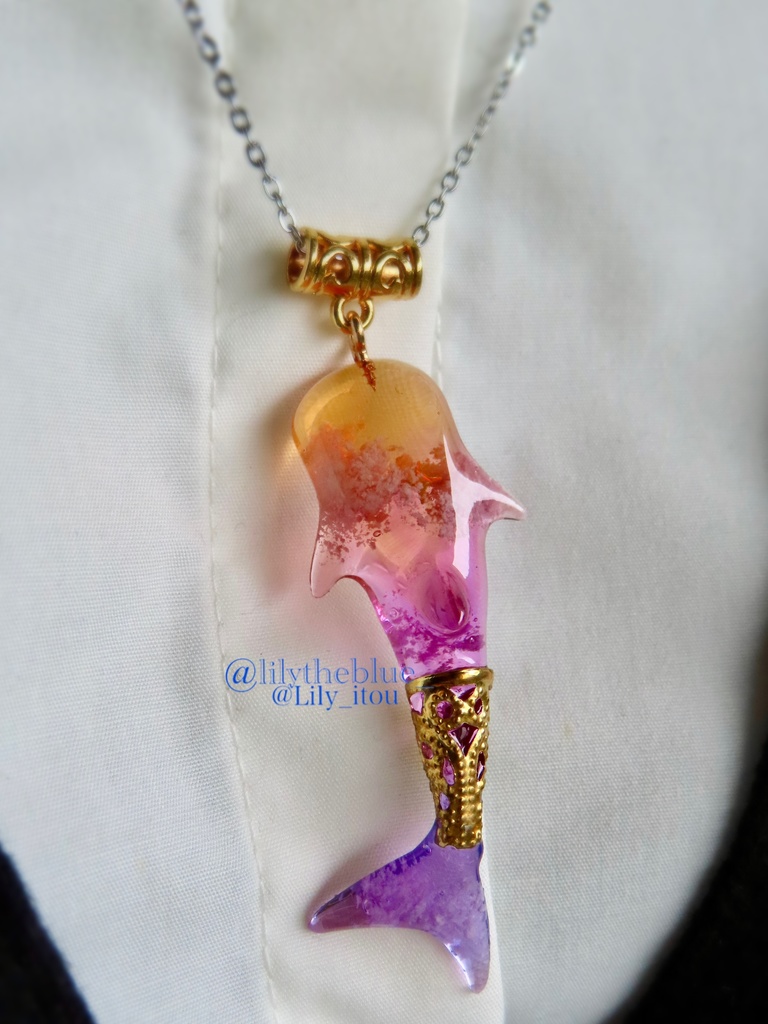 秋限定カラー【一番星見つけた海洋生物のネックレス】