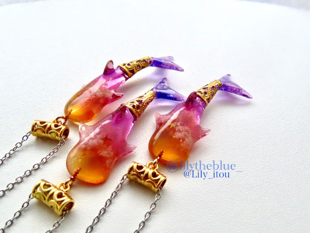 秋限定カラー【一番星見つけた海洋生物のネックレス】