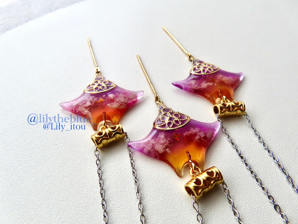 秋限定カラー【一番星見つけた海洋生物のネックレス】