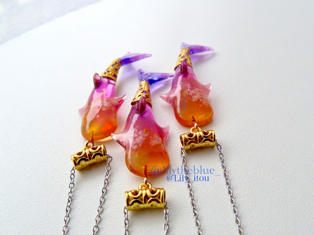 秋限定カラー【一番星見つけた海洋生物のネックレス】