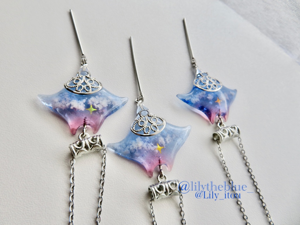 秋限定カラー【一番星見つけた海洋生物のネックレス】