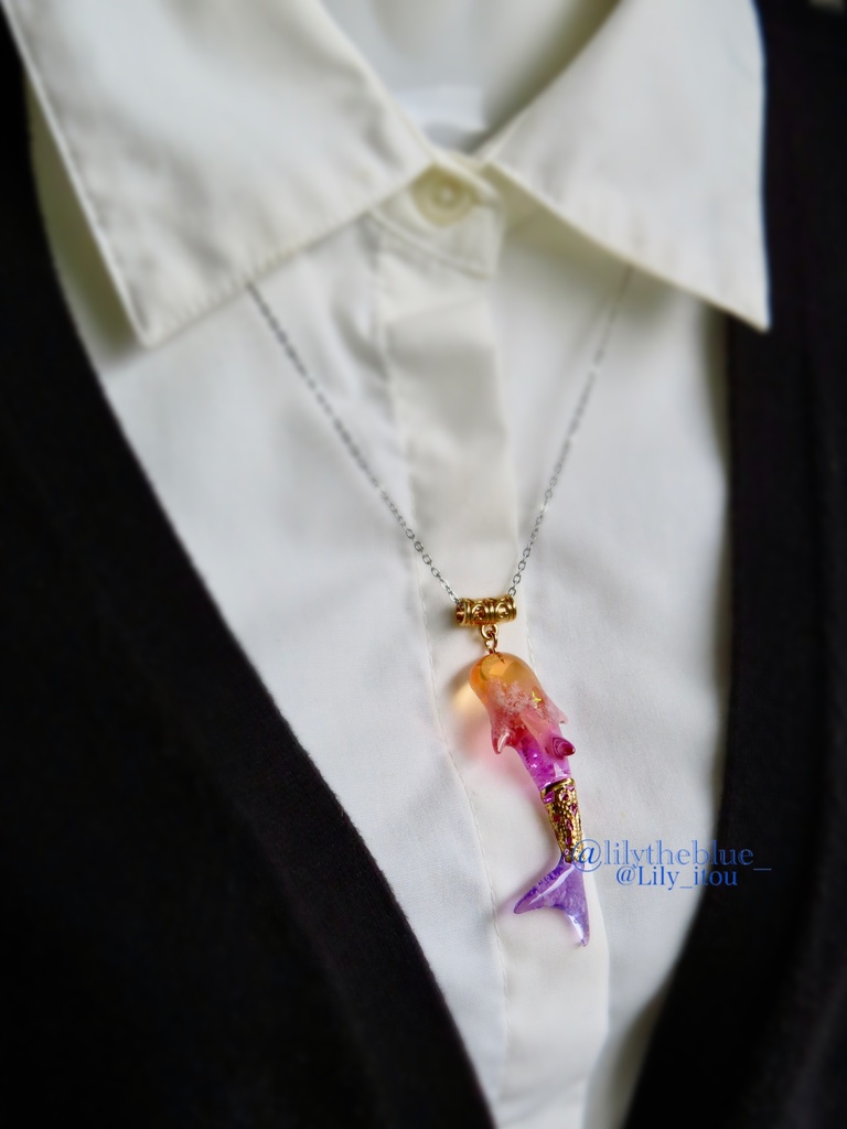 秋限定カラー【一番星見つけた海洋生物のネックレス】