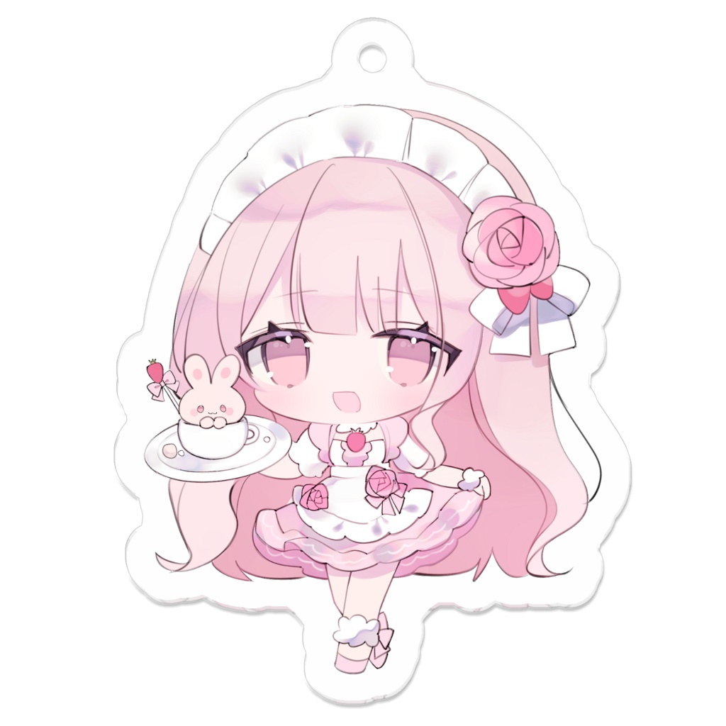 淡雪ろぜ(ミニ) ぐれーとver.アクリルキーホルダー