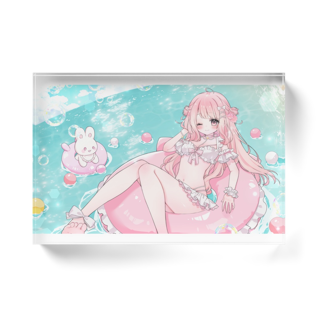 淡雪ろぜ 半周年記念アクリルブロック