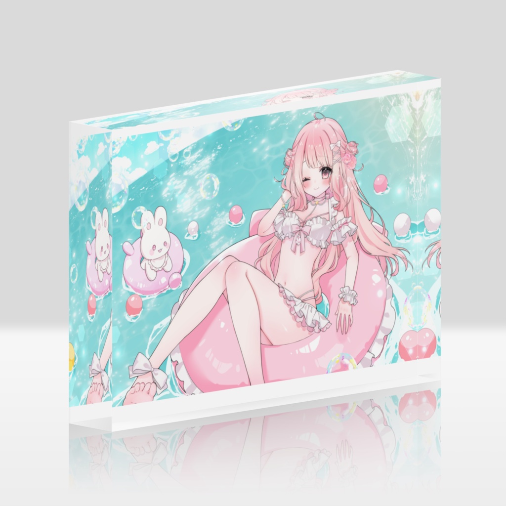 淡雪ろぜ 半周年記念アクリルブロック