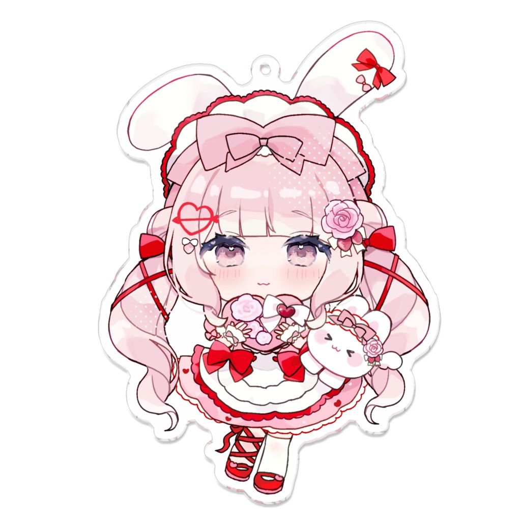 淡雪ろぜ1周年記念ミニキャラアクリルキーホルダー