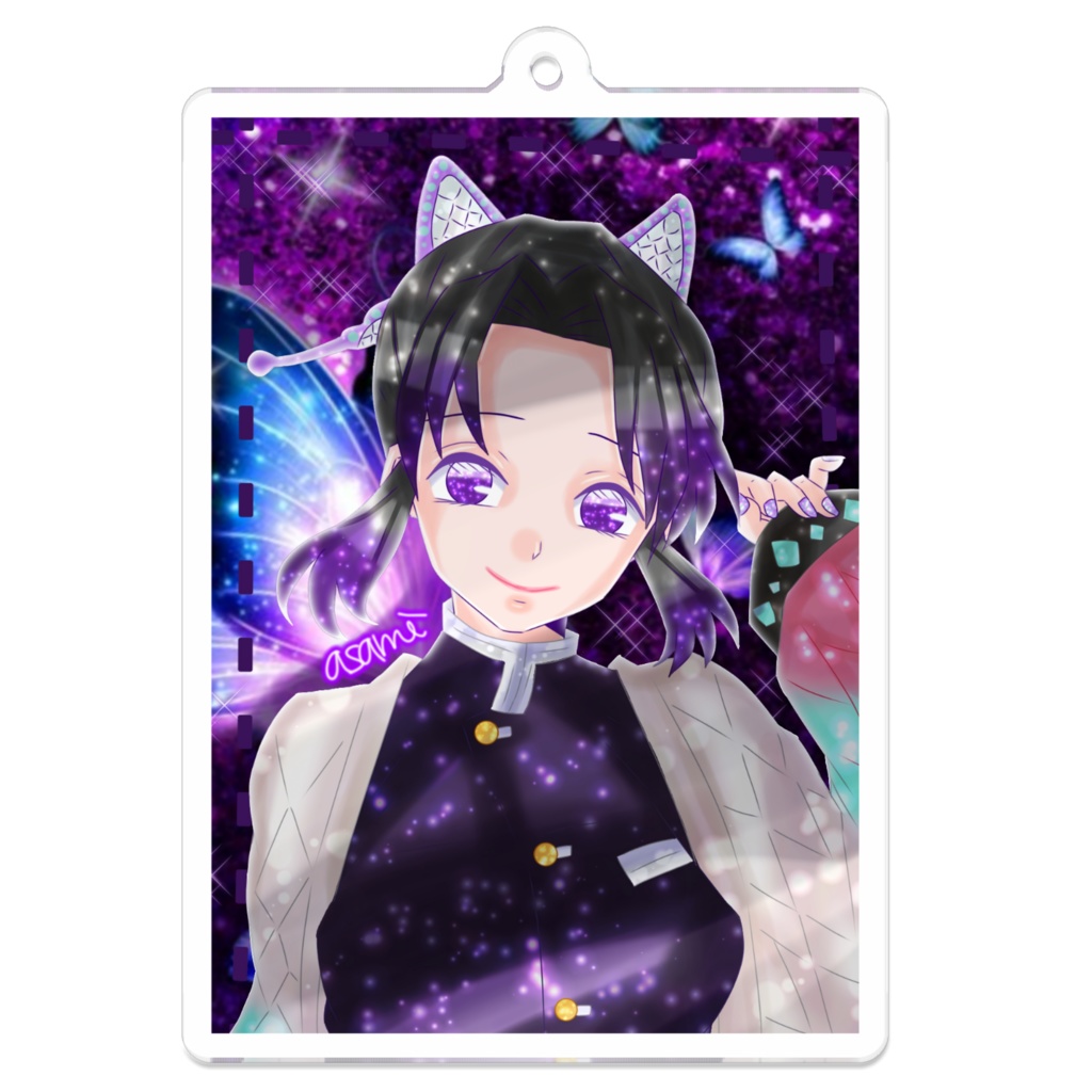 しのぶちゃん誕生日🎂アクリルキーホルダー🦋