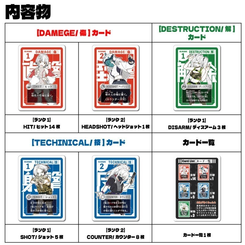 【ボードゲーム】CARD BULLET Re:LOAD(カードバレット)