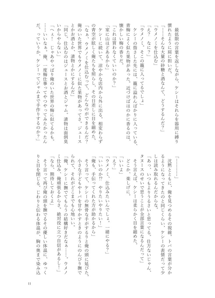 【11/16新刊】NO NAME-琥珀色の約束-【ケシエイ】