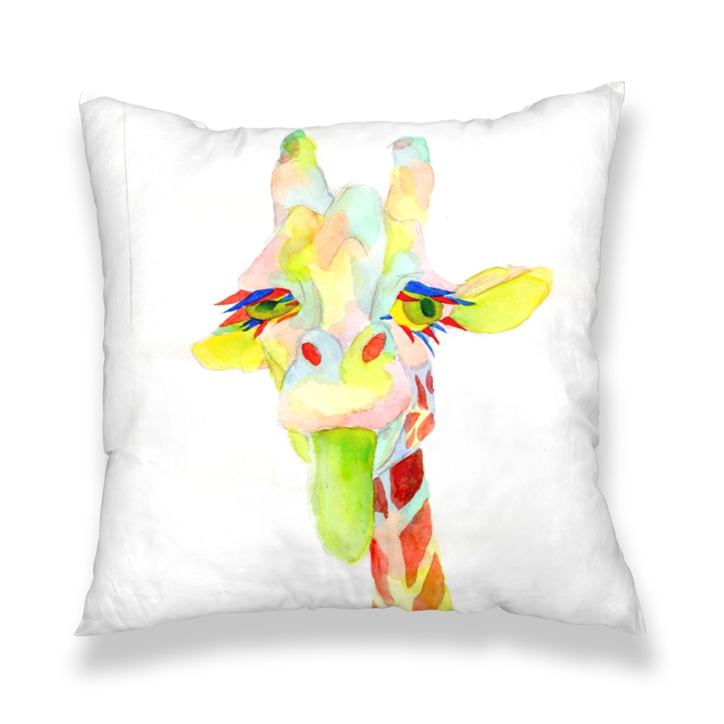 お灸猫&キリンクッション