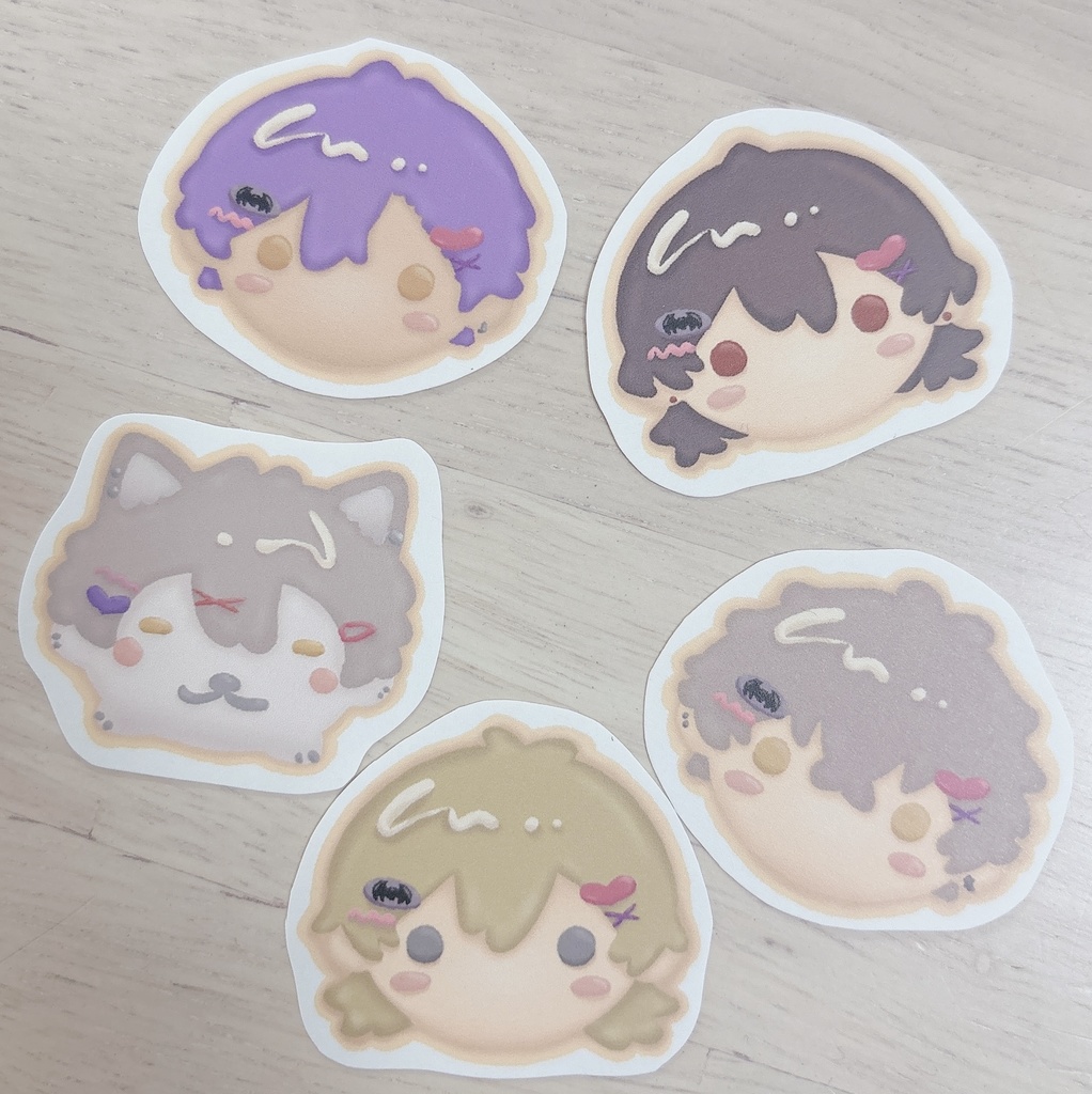 あんでクッキーステッカー
