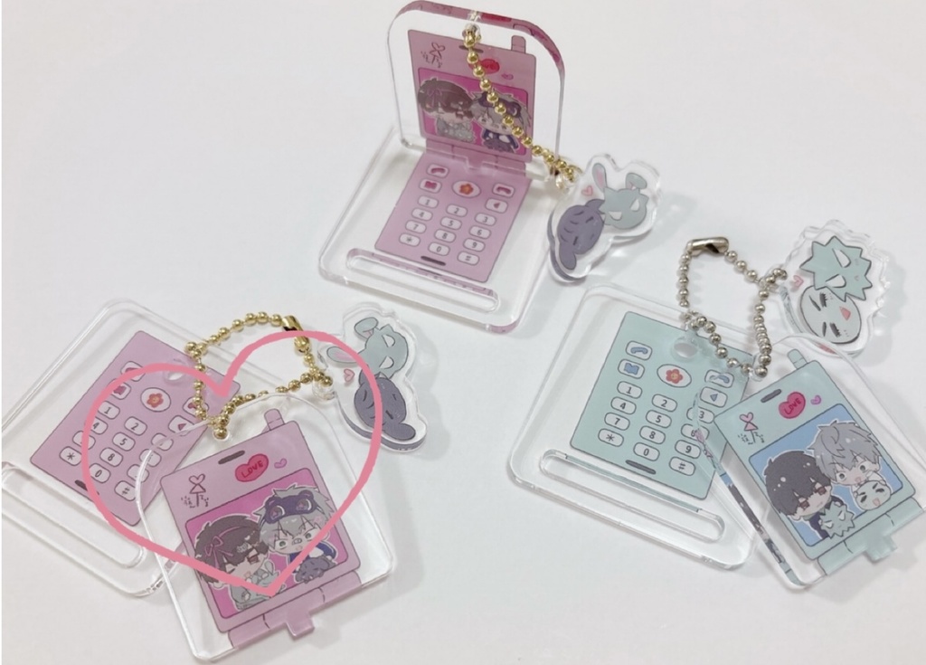 (GALピンク)ぬいスタンドになるガラケー風アクスタ