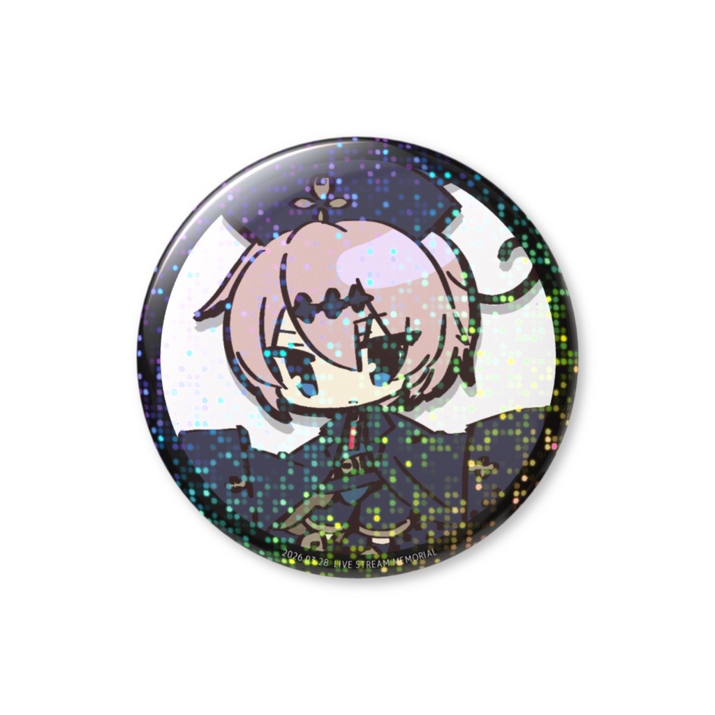 【3/28ライブグッズ】グリッター缶バッジ【オンライン限定】