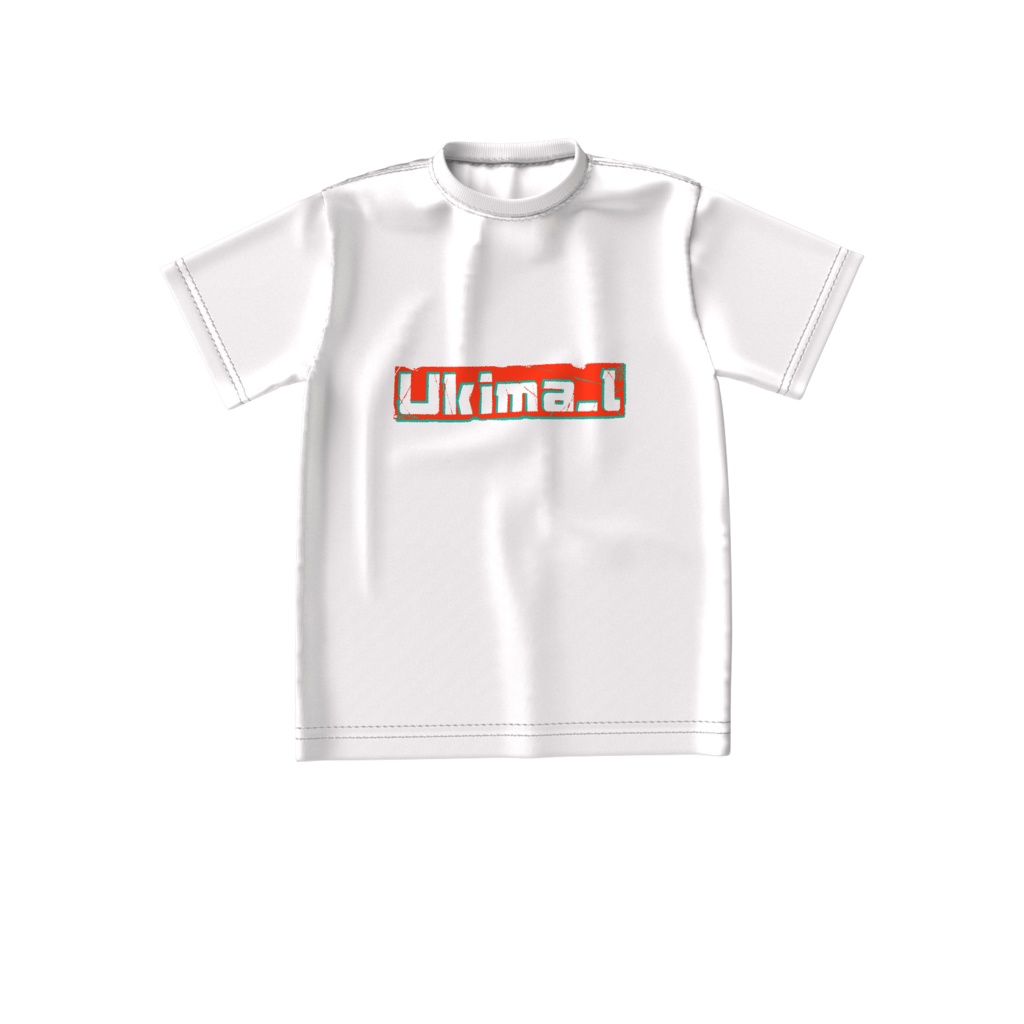 ukima_l ロゴ入りTシャツ（白）